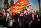 تجمع سوگواران رهبر شهید انقلاب در شیراز