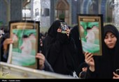 سوگ و حزن اعلام شهادت رهبر معظم انقلاب در حرم مطهر رضوی
