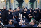 سوگ و حزن اعلام شهادت رهبر معظم انقلاب در حرم مطهر رضوی