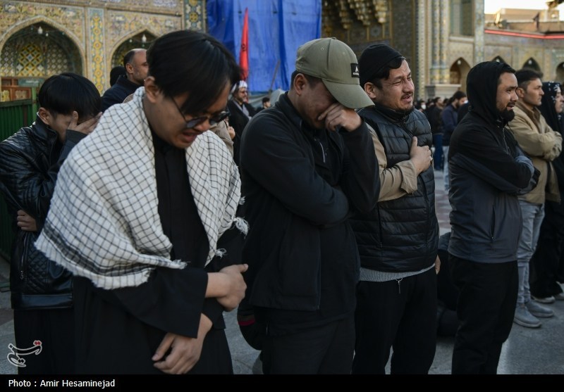 گریه‌های بی امان در سوگ شهادت امام خامنه‌ای