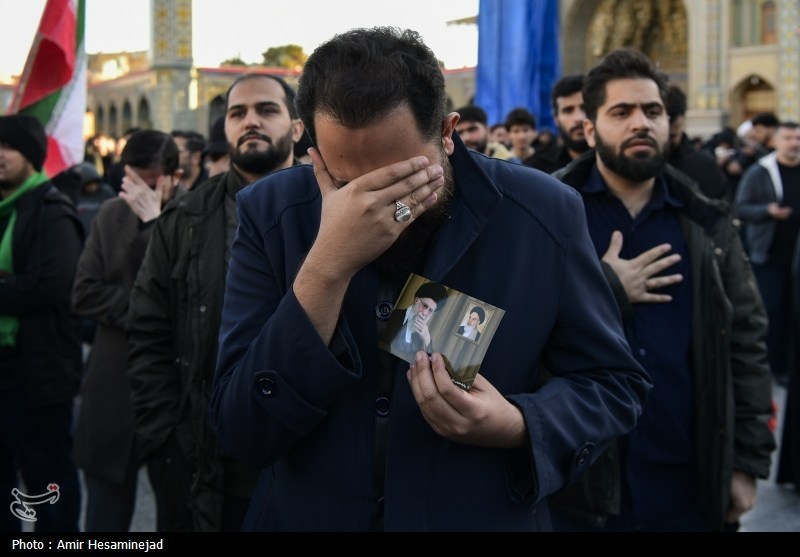 صبح شهادت امام خامنه‌ای در حرم قم