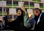 تجمع مردم داغدار تهران در میدان ولیعصر