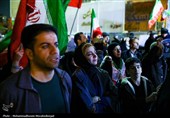 تجمع مردم داغدار تهران در میدان ولیعصر