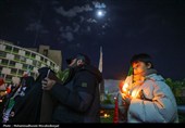 تجمع مردم داغدار تهران در میدان ولیعصر