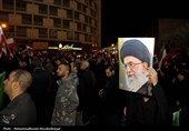 تجمع مردم داغدار تهران در میدان ولیعصر
