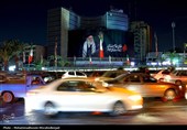 تجمع مردم داغدار تهران در میدان ولیعصر