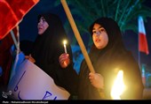 تجمع مردم داغدار تهران در میدان ولیعصر