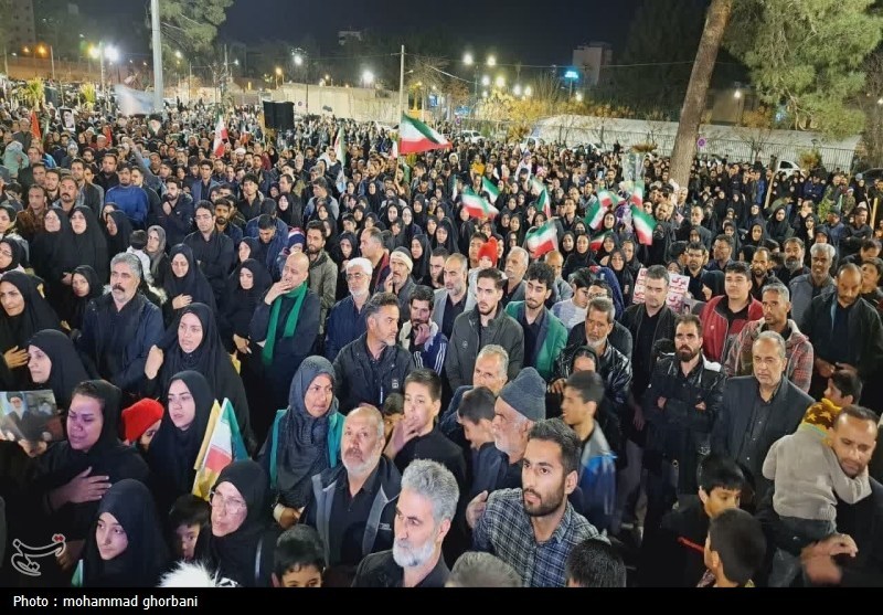 فریاد انتقام مردم اردبیل در حمایت از نیروی‌های مسلح