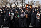 اجتماع سوگواران رهبر شهید انقلاب و تشییع پیکر مطهر شهدای انتظامی  - ارومیه