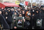 اجتماع سوگواران رهبر شهید انقلاب و تشییع پیکر مطهر شهدای انتظامی  - ارومیه