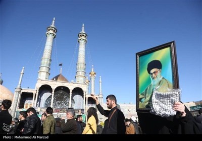 Митинг скорбящих по погибшему Верховному лидеру Ирана в городе Кум