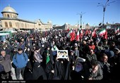 Митинг скорбящих по погибшему Верховному лидеру Ирана в Хмедане