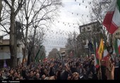 غیرت انقلابی گرگانی‌ها در سوگ‌امام شهید