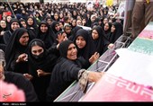 تشییع پیکر 21 شهید حمله موشکی آمریکا و رژیم صهیونیستی در لامرد