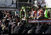 تشییع پیکر شهید «امیرحسین اسدالله‌نیا» - زنجان