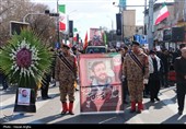 تشییع پیکر شهید «امیرحسین اسدالله‌نیا» - زنجان