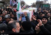 تشییع پیکر شهید «امیرحسین اسدالله‌نیا» - زنجان