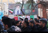 تشییع پیکر شهید «امیرحسین اسدالله‌نیا» - زنجان