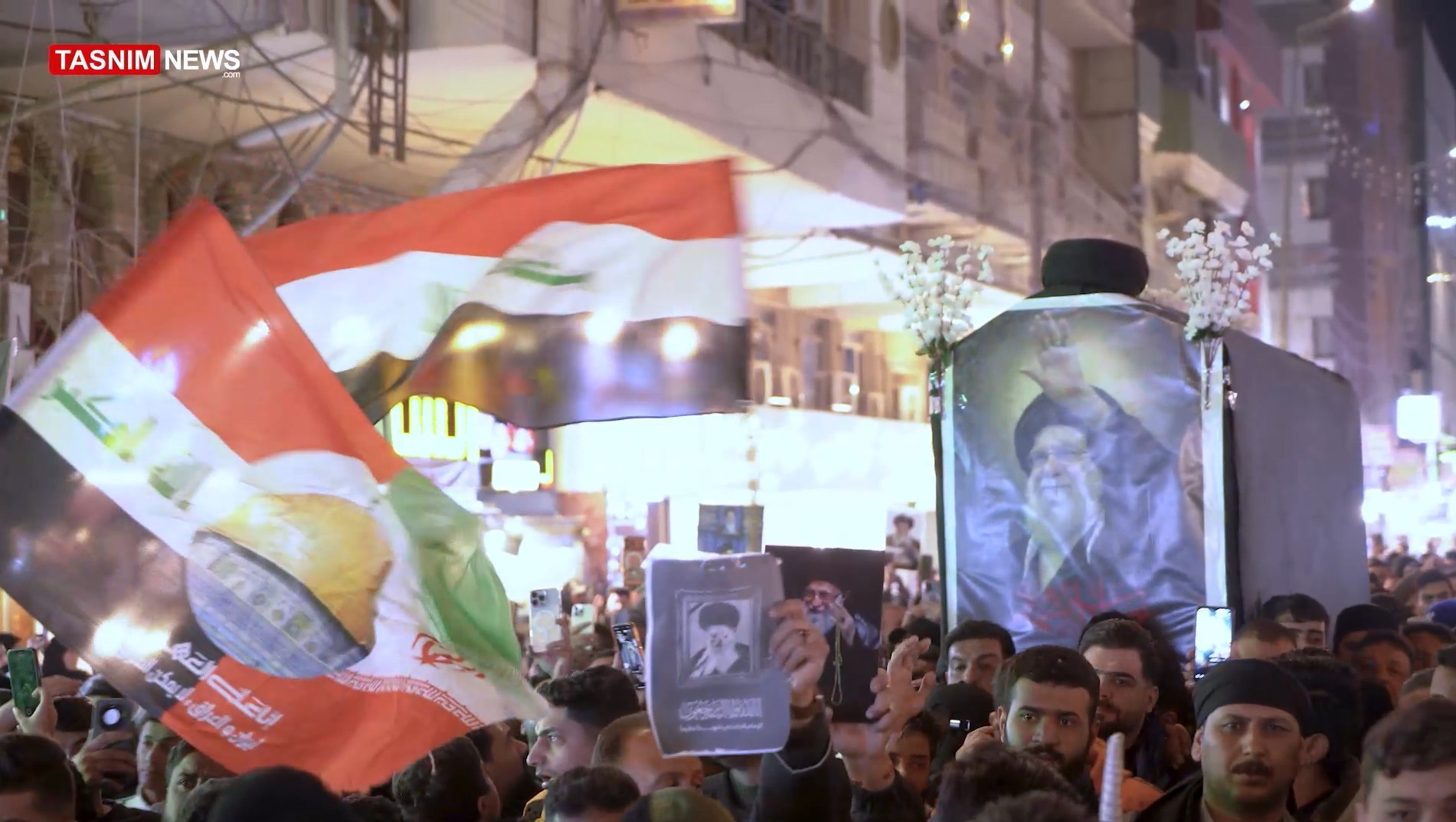 استشهاد الإمام الخامنئي , تشييع , العراق , الإمام الخامنئي , إيران , العدوان الأمريكي على إيران , العدوان الإسرائيلي على إيران , الرد الإيراني على العدوان الإسرائيلي , 