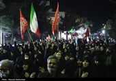 دومین شب تجمع سوگواران رهبر شهید انقلاب در تهران