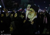 دومین شب تجمع سوگواران رهبر شهید انقلاب در تهران