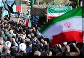 تشییع پیکر شهدای حملات آمریکایی صهیونی در شهرضا - اصفهان