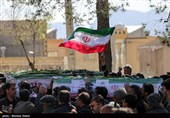 تشییع پیکر شهدای حملات آمریکایی صهیونی در شهرضا - اصفهان