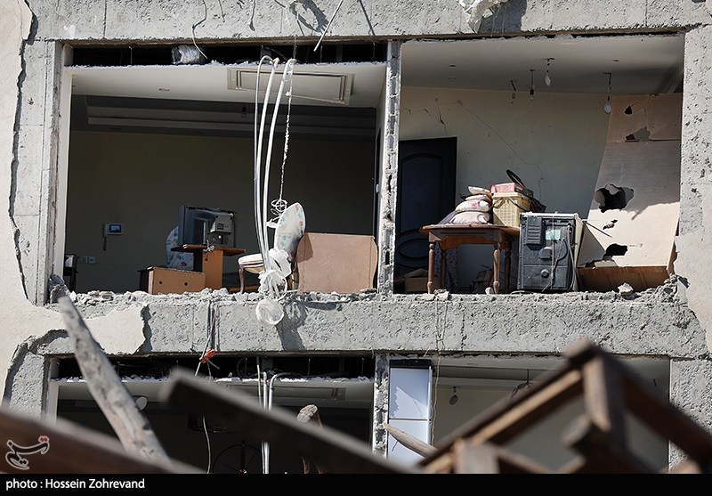 آثار خسارات تجاوز آمریکا و رژیم صهیونیستی به مناطقی از تهران