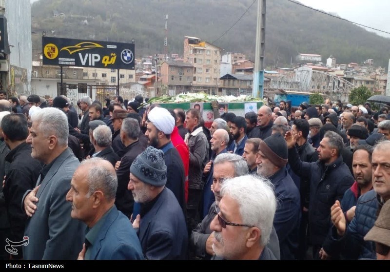 تشییع باشکوه پیکر یکی از شهدای حمله اسرائیل در ‌‌سوادکوه + فیلم