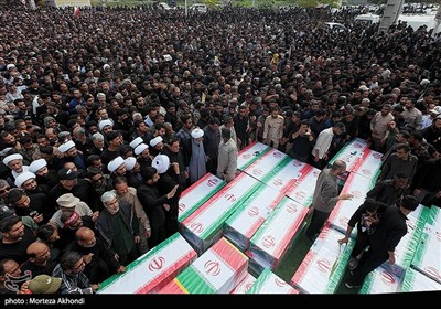 تشییع با شکوه نوگلان مظلوم شهید در میناب