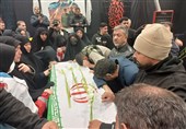 وداع جان‌سوز با شهدای حملات تروریستی آمریکایی-صهیونیستی در البرز