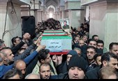 آئین تدفین شهدای رمضانی تبریز