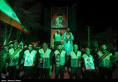 سومین شب اجتماع  مردم مبارکه اصفهان در سوگ رهبر شهید