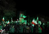 سومین شب اجتماع  مردم مبارکه اصفهان در سوگ رهبر شهید