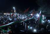 سومین شب اجتماع  مردم مبارکه اصفهان در سوگ رهبر شهید