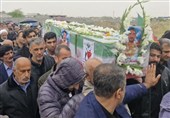 پیکر  شهید حملات آمریکایی- صهیونی در دشتستان تشییع شد