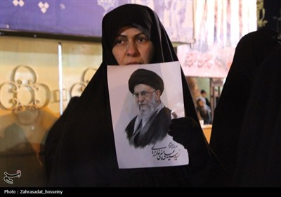 حماسه آفرینی مردم قزوین در عزای رهبری