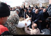 تشییع باشکوه سرباز شهید پدفند هوایی عباس مبینی در اراک