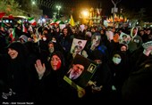 اجتماع مردم در سوگ رهبر شهید - قزوین