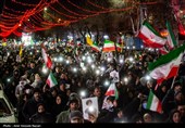 اجتماع مردم در سوگ رهبر شهید - قزوین