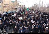 تشییع پیکر معلم مدرسه میناب و فرزندش در رفسنجان