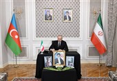 Присутствие Ильхама Алиева в посольстве Ирана в Баку для выражении соболезнований
