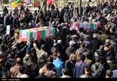 تشییع پیکر شهدای حملات آمریکایی صهیونی در زنجان