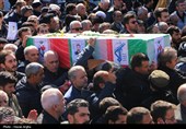 تشییع پیکر شهدای حملات آمریکایی صهیونی در زنجان
