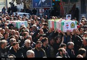 تشییع پیکر شهدای حملات آمریکایی صهیونی در زنجان