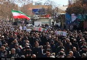 تشییع پیکر شهدای حملات آمریکایی صهیونی در زنجان