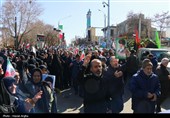تشییع پیکر شهدای حملات آمریکایی صهیونی در زنجان