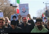 تشییع پیکر شهدای حملات آمریکایی صهیونی در زنجان