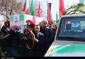 تشییع پیکر شهدای حملات آمریکایی صهیونی در زنجان
