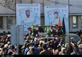 تشییع پیکر شهدای حملات آمریکایی صهیونی در زنجان